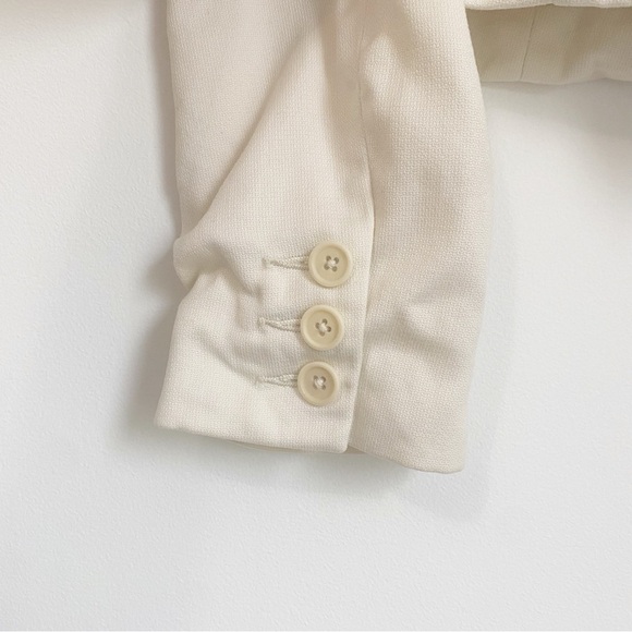 Armani Exchange Vintage Cream Fitted Blazer Jacket - Picture 7 of 12